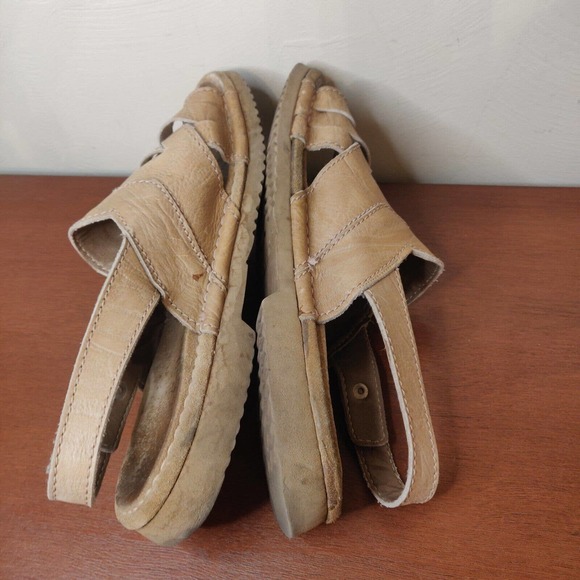 Josef Seibel Men\'s Sandals Tan Weave Size 12 Buckle Vibram Sole Open Toe. main image 6